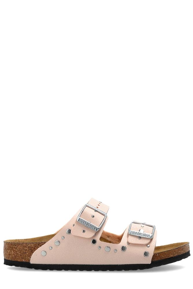 Birkenstock Kids 아리조나 스터드 플랫 샌들