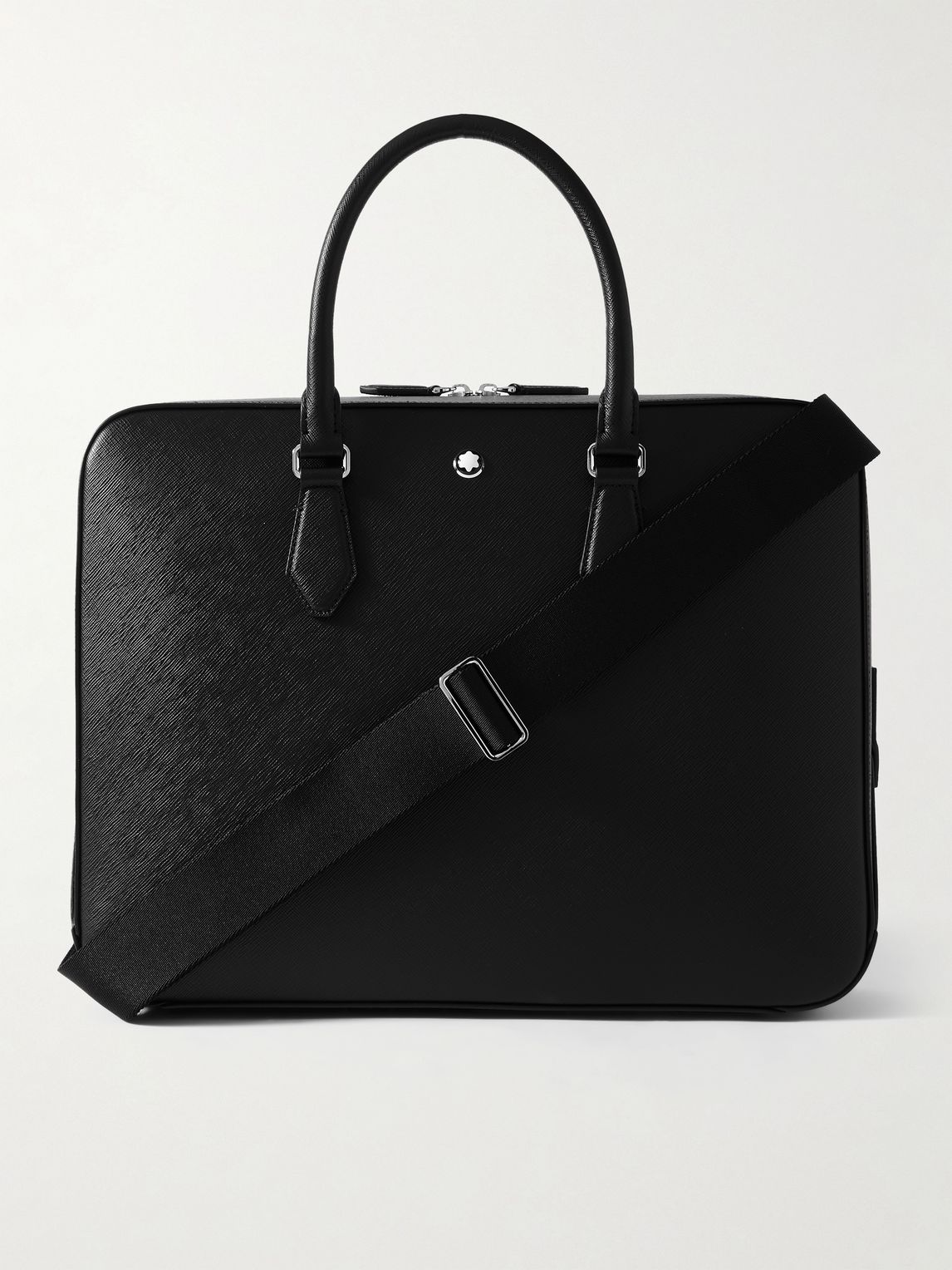 MONTBLANC 텍스처 가죽 브리프케이스