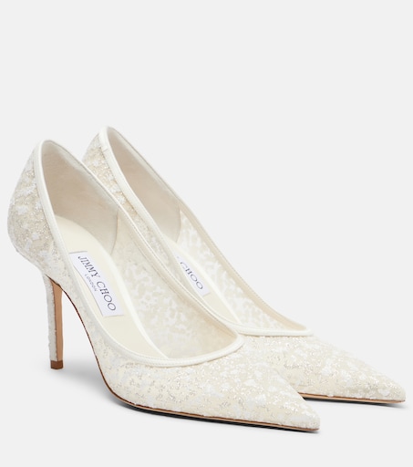 JIMMY CHOO 러브 엠브로이더리 튤 펌프스
