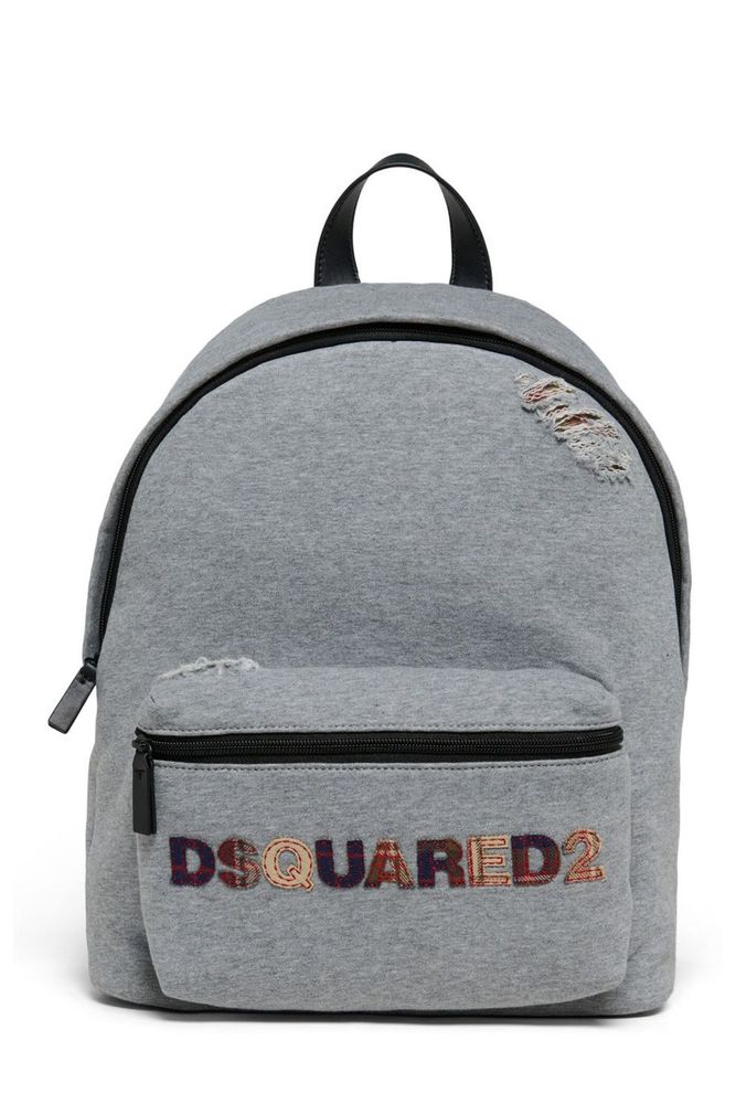 Dsquared 2 kids 디스트레스트 지퍼업 백팩