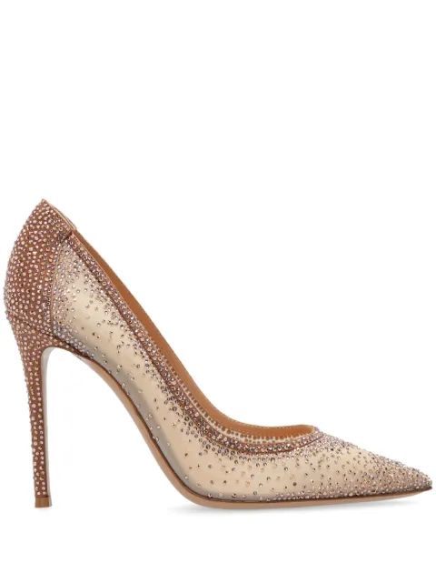 GIANVITO ROSSI 라니아 가죽 펌프스 100mm