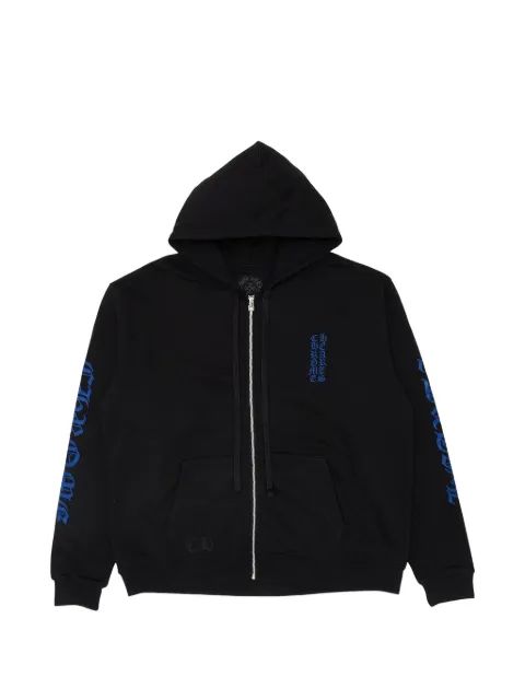 CHROME HEARTS 로고 프린트 집업 후드티