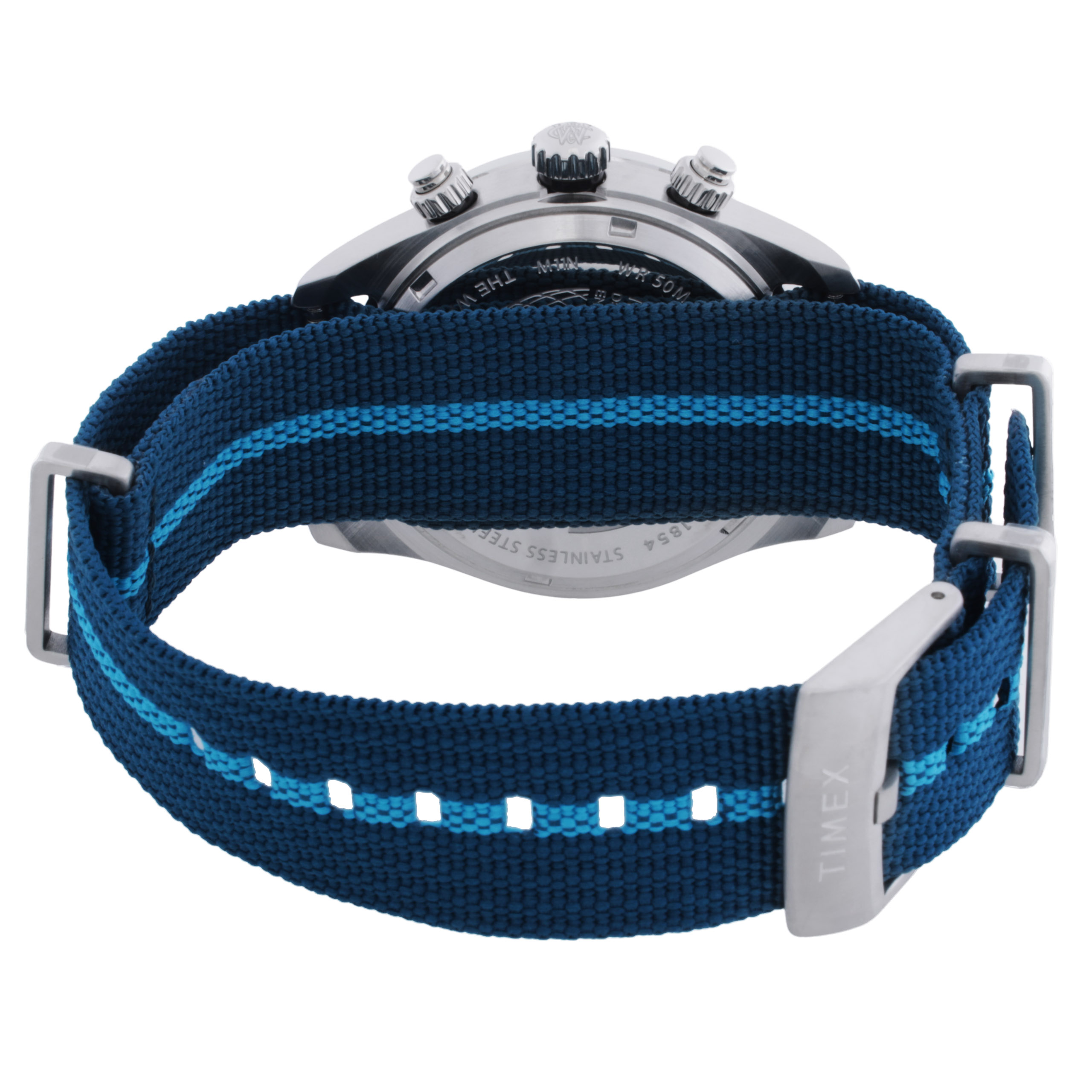 TIMEX 워터버리 헤리티지 크로노그래프 쿼츠 블루 다이얼 남성 시계 TW2Y39000