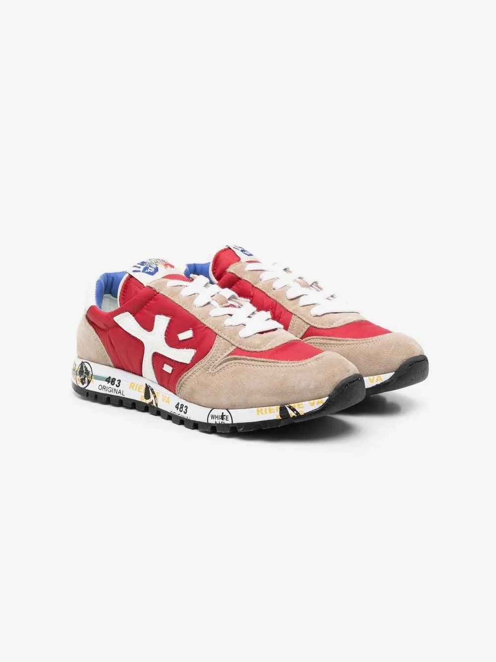 Premiata Kids 틴 컬러블록 스니커즈