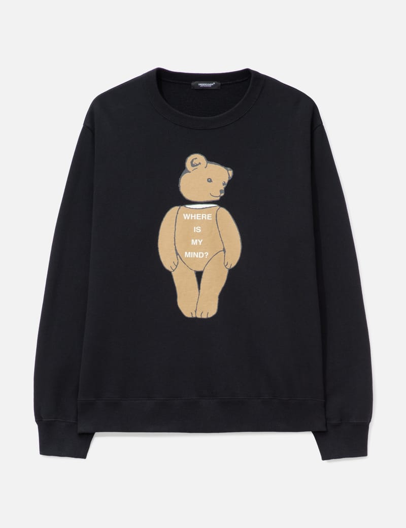 UNDERCOVER 웨어 이즈 마이 마인드 곰 스웨트셔츠