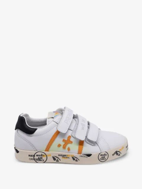 Premiata Kids 스트랩 그래픽 스니커즈