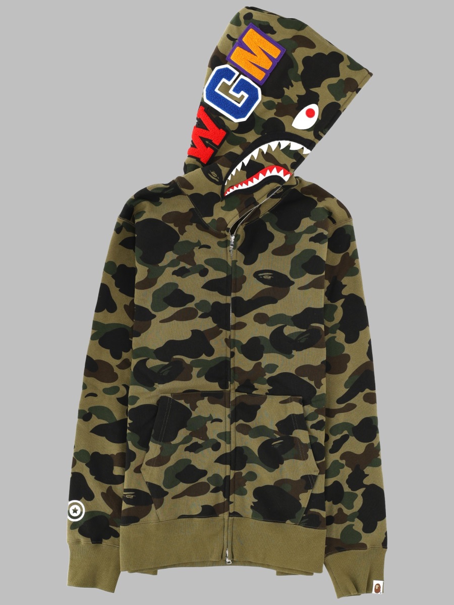 Bape 샤크 후드 티