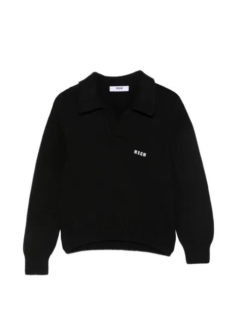 MSGM Kids 로고 자수 맨투맨