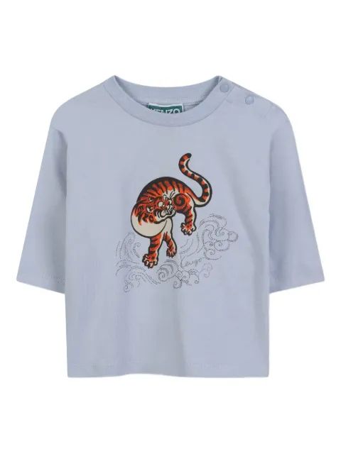 Kenzo Kids 호랑이 무늬 반팔 티셔츠