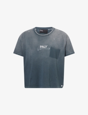 Paly Hollywood 코어 로고 프린트 면 티셔츠
