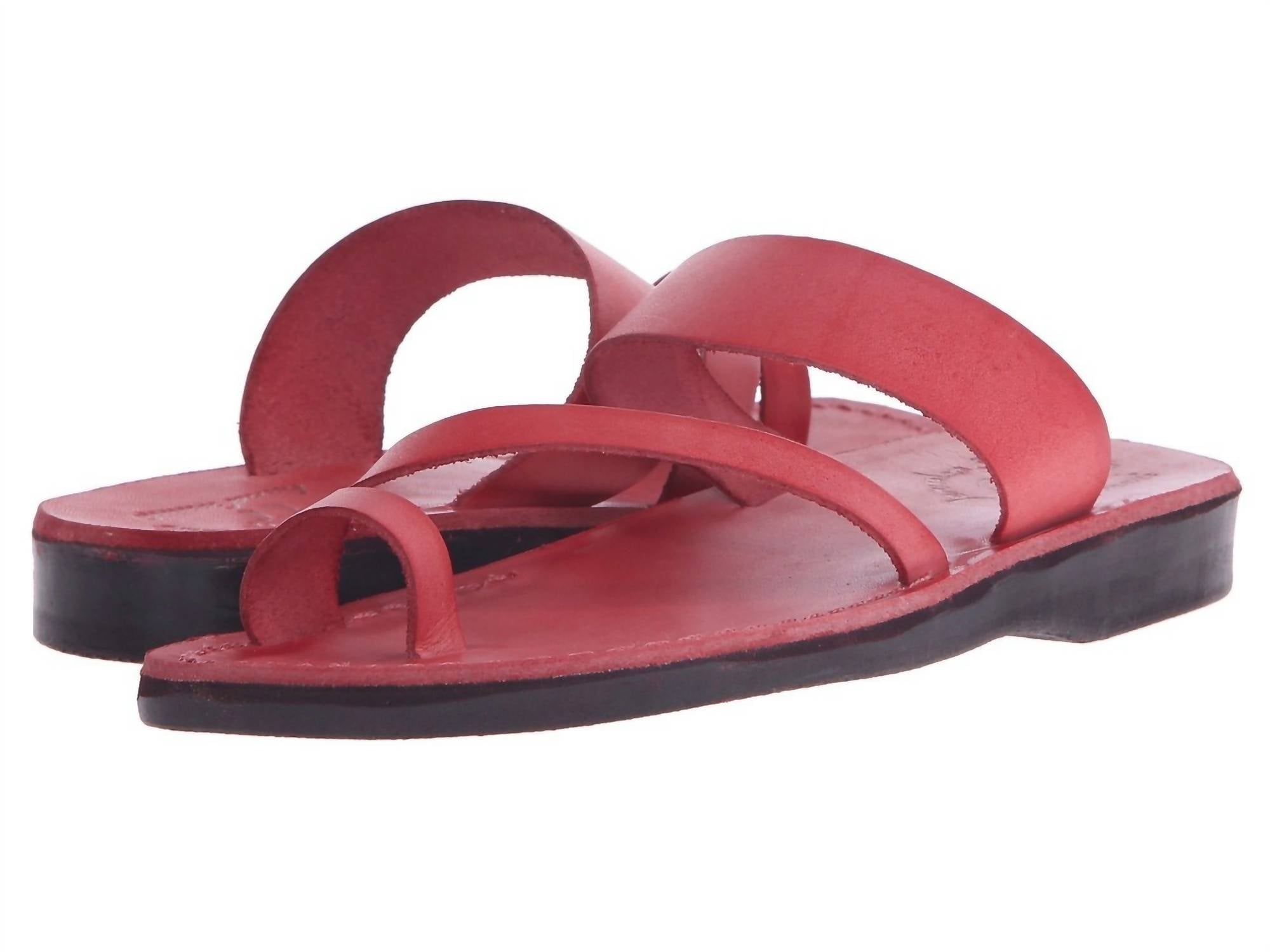 JERUSALEM SANDALS 조하 슬라이드 샌들 레드