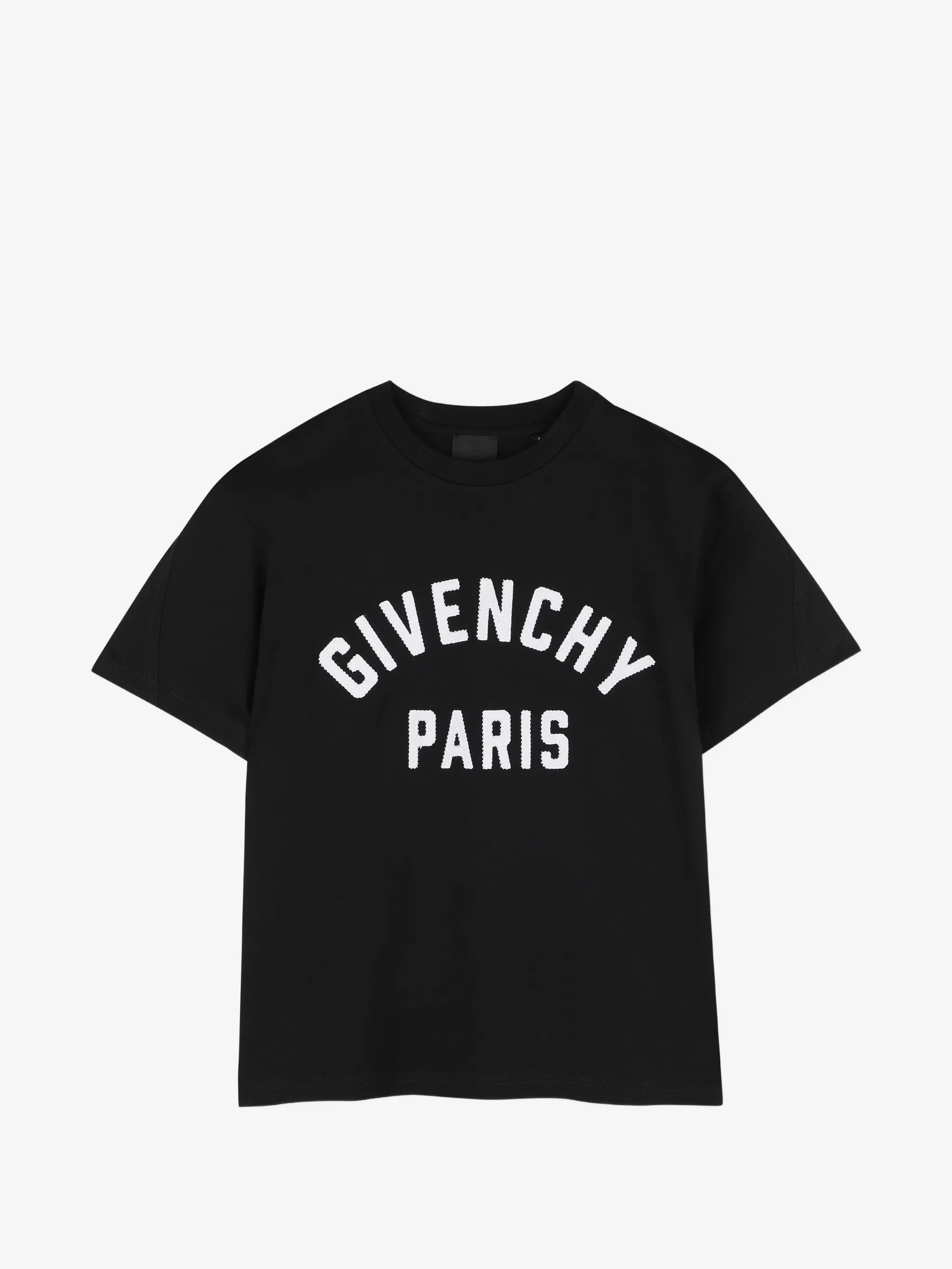 Givenchy Kids 보이 미니 자수 로고 크루넥 면 티셔츠