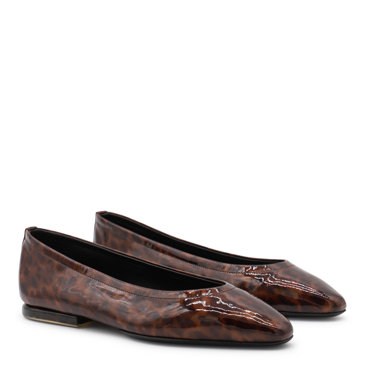 LOROPIANA 거북이 가죽 플랫