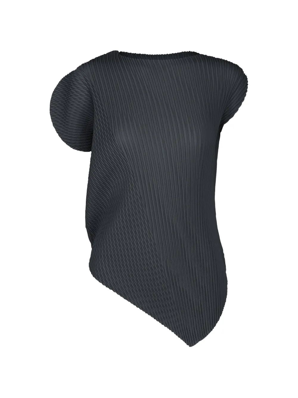 ISSEY MIYAKE 플리세 효과 비대칭 탑