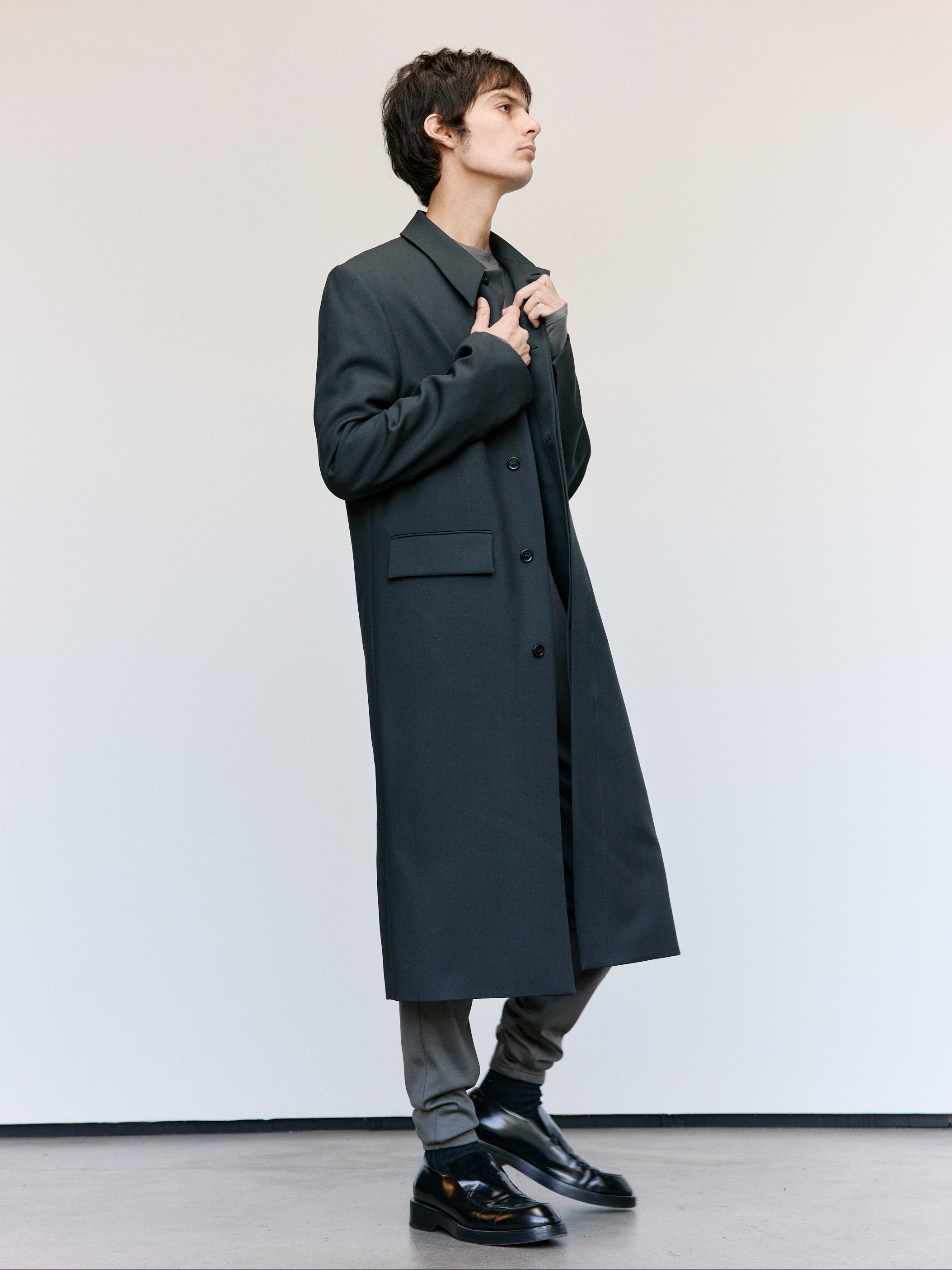 Rier 투르브 러스틱 울 코트