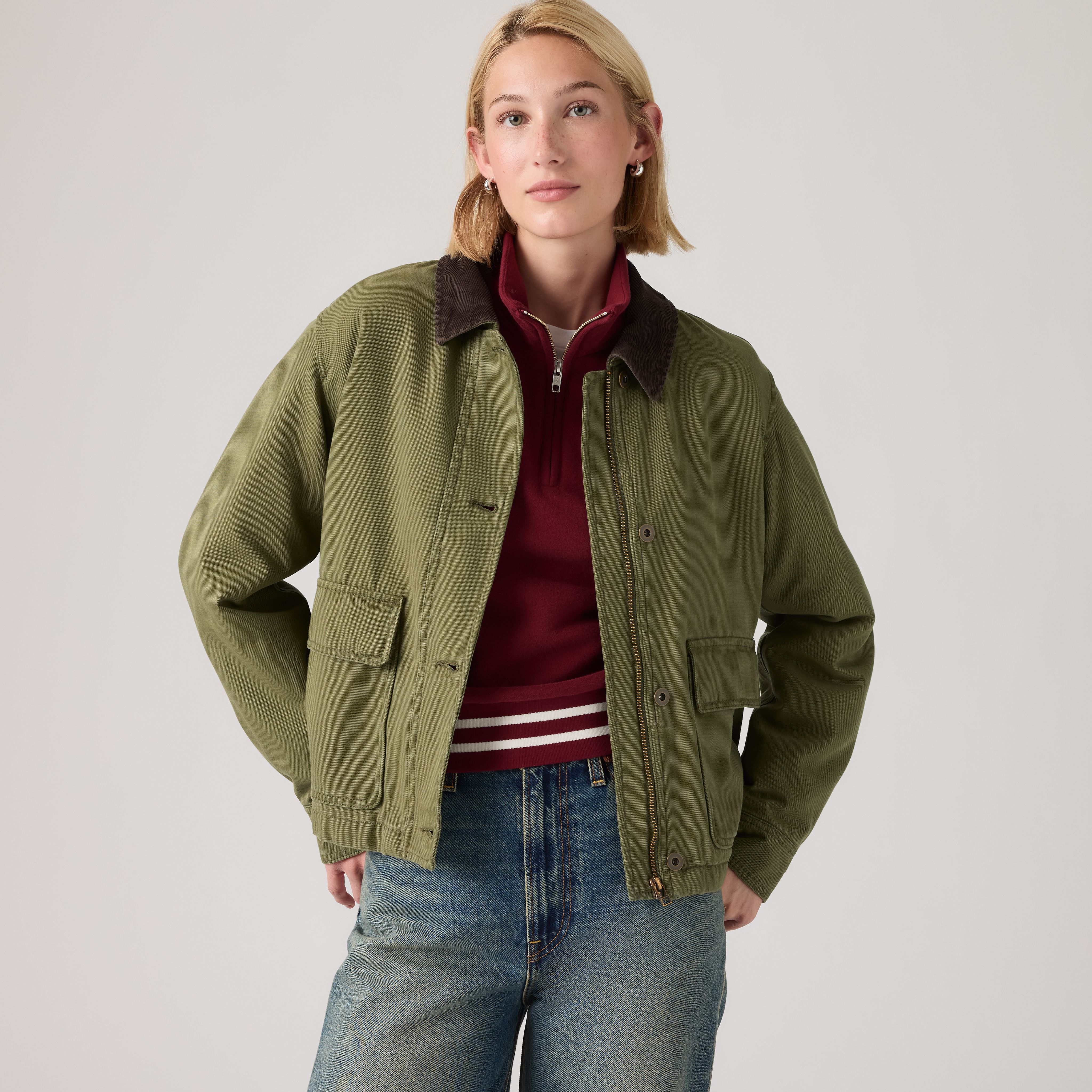 LEVI'S 브리 크롭드 초어 자켓