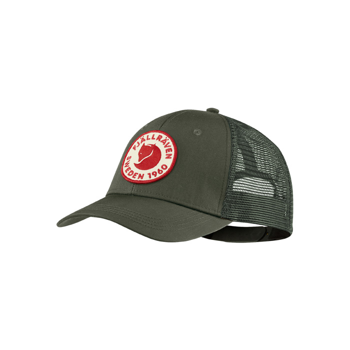Fjallraven 1960 로고 트러커 캡 딥 포레스트