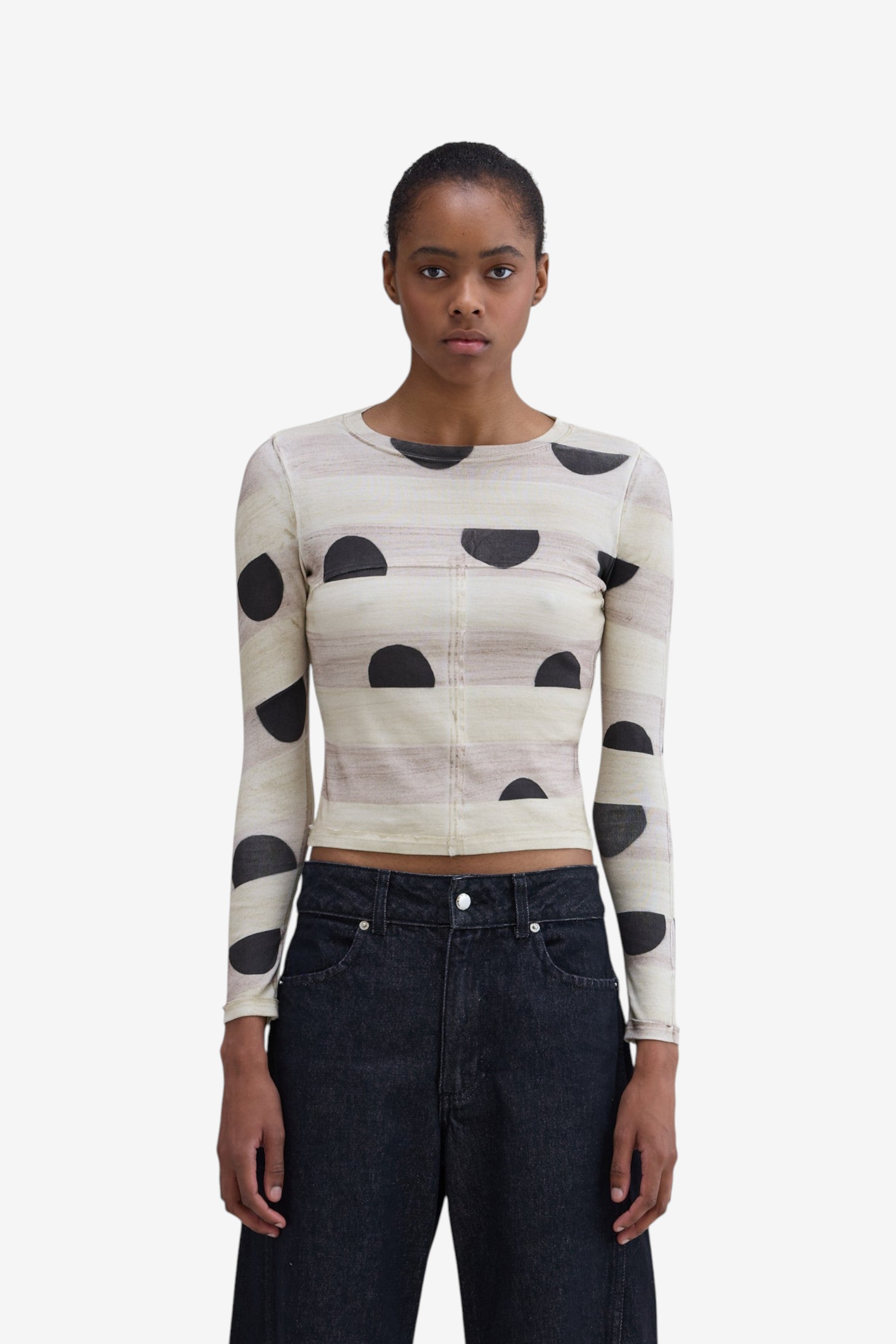 ECKHAUS LATTA 랩드 베이비 크루넥