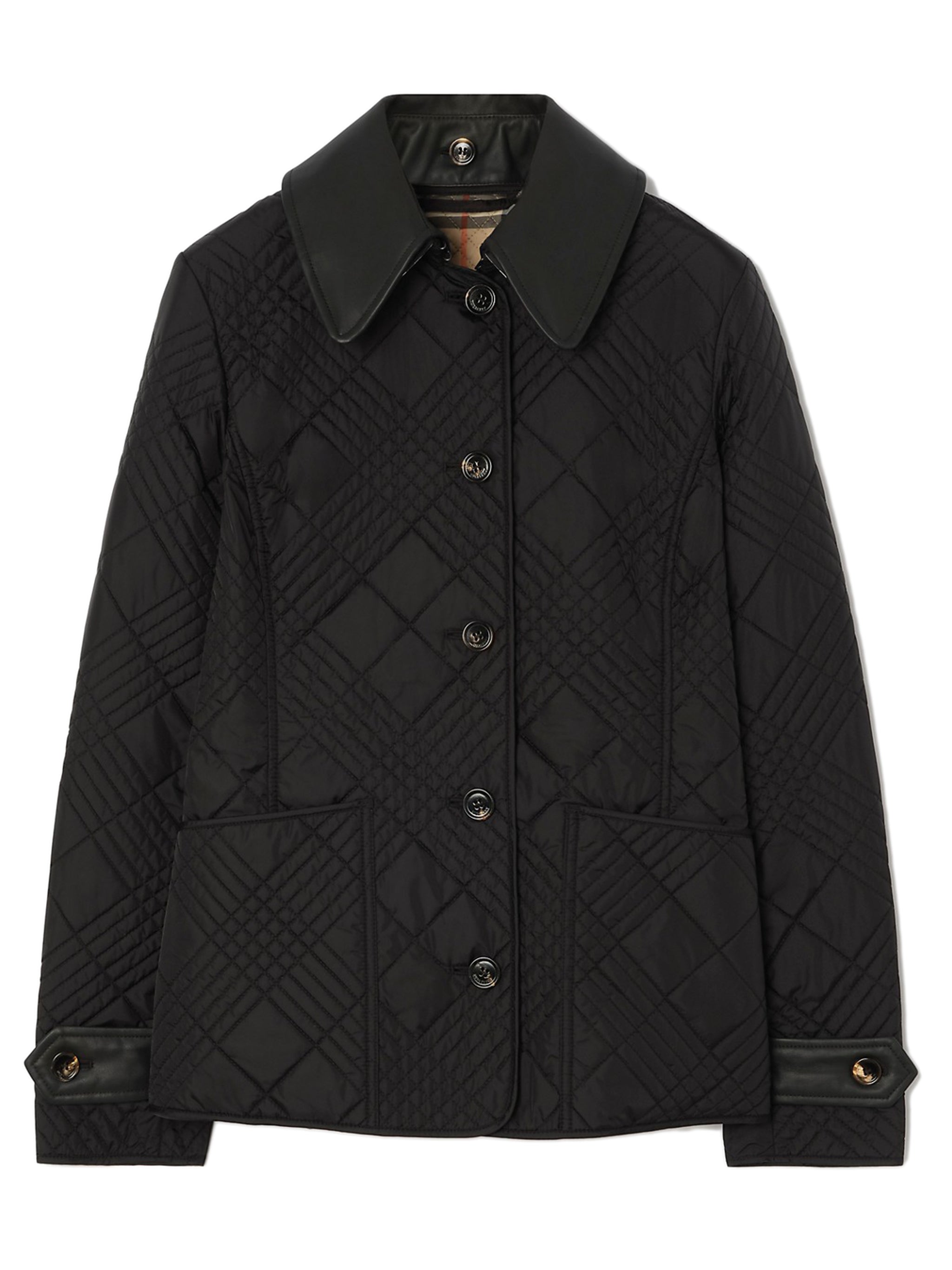 BURBERRY 펀리 레이 퀼팅 나일론 자켓