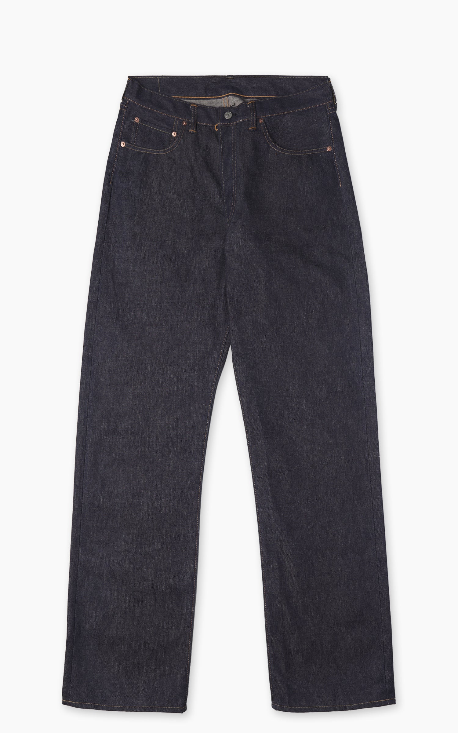 DENIME 로트 220XX 54 1954 모델 진 셀비지 언워시드 인디고 14.5oz