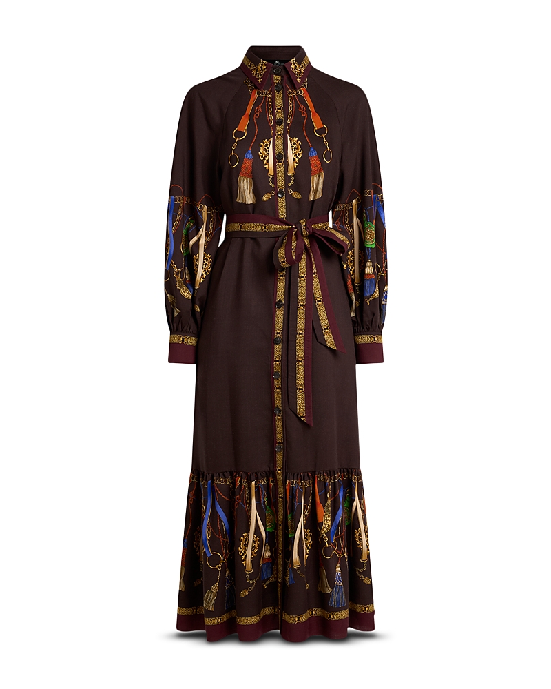 ETRO 울 & 실크 셔츠 원피스