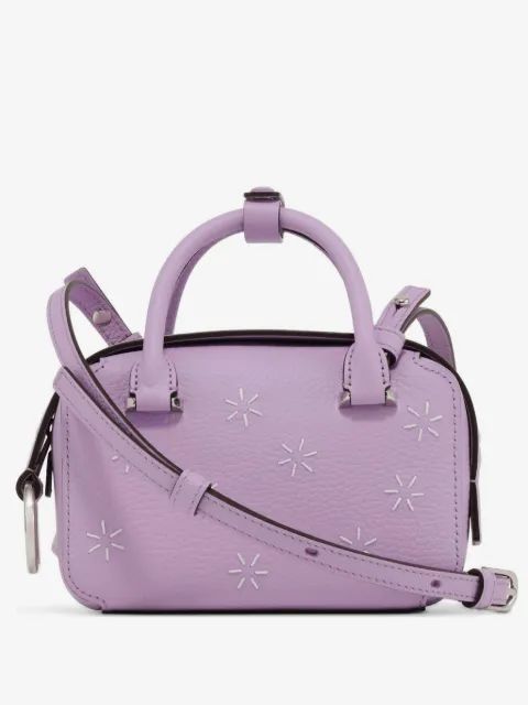 Delvaux 박스 나노 플로라 토트백 별 자수