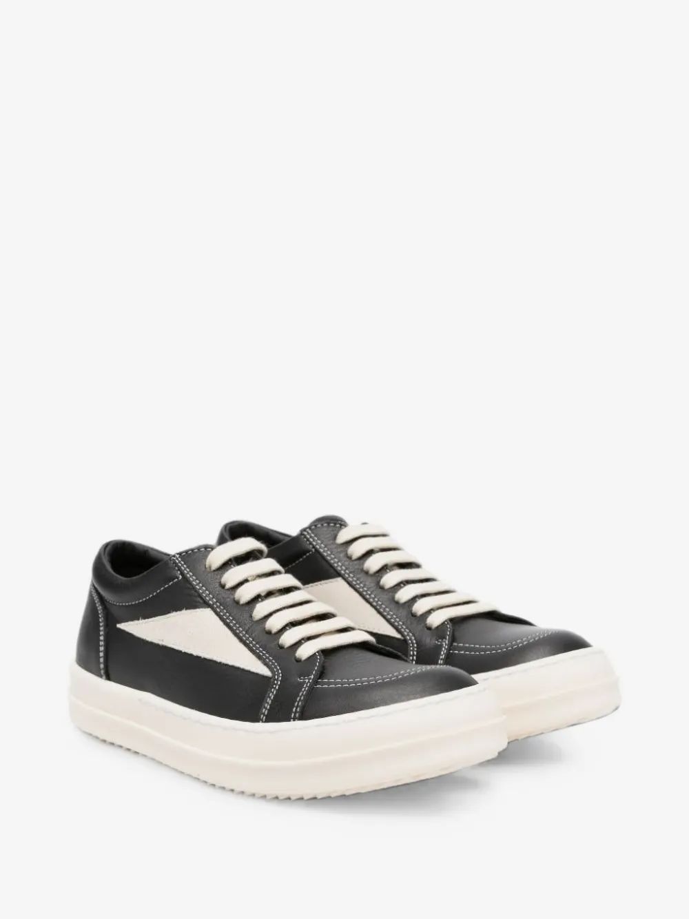 Rick Owens Kids 가죽 레이스업 스니커즈