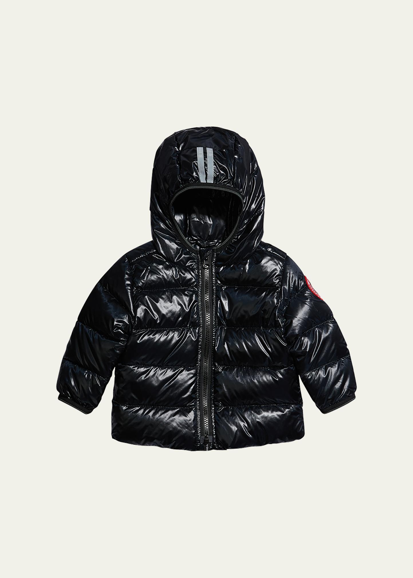 CANADA GOOSE 키즈 크로프턴 로고 퀼팅 자켓 6-24M