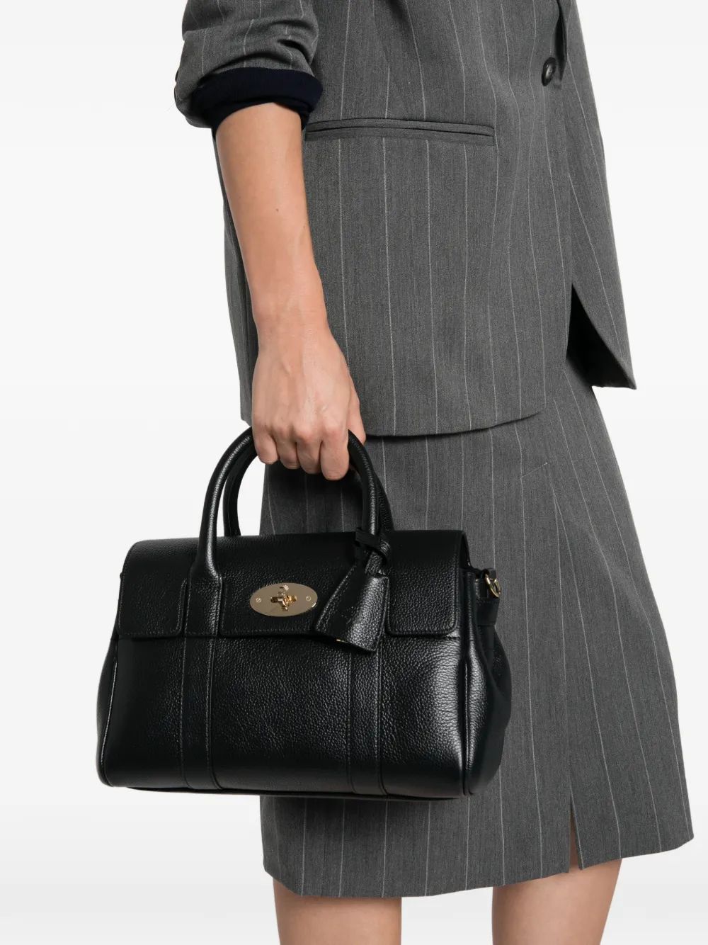 MULBERRY 스몰 베이스워터 그레인드 레더 토트백