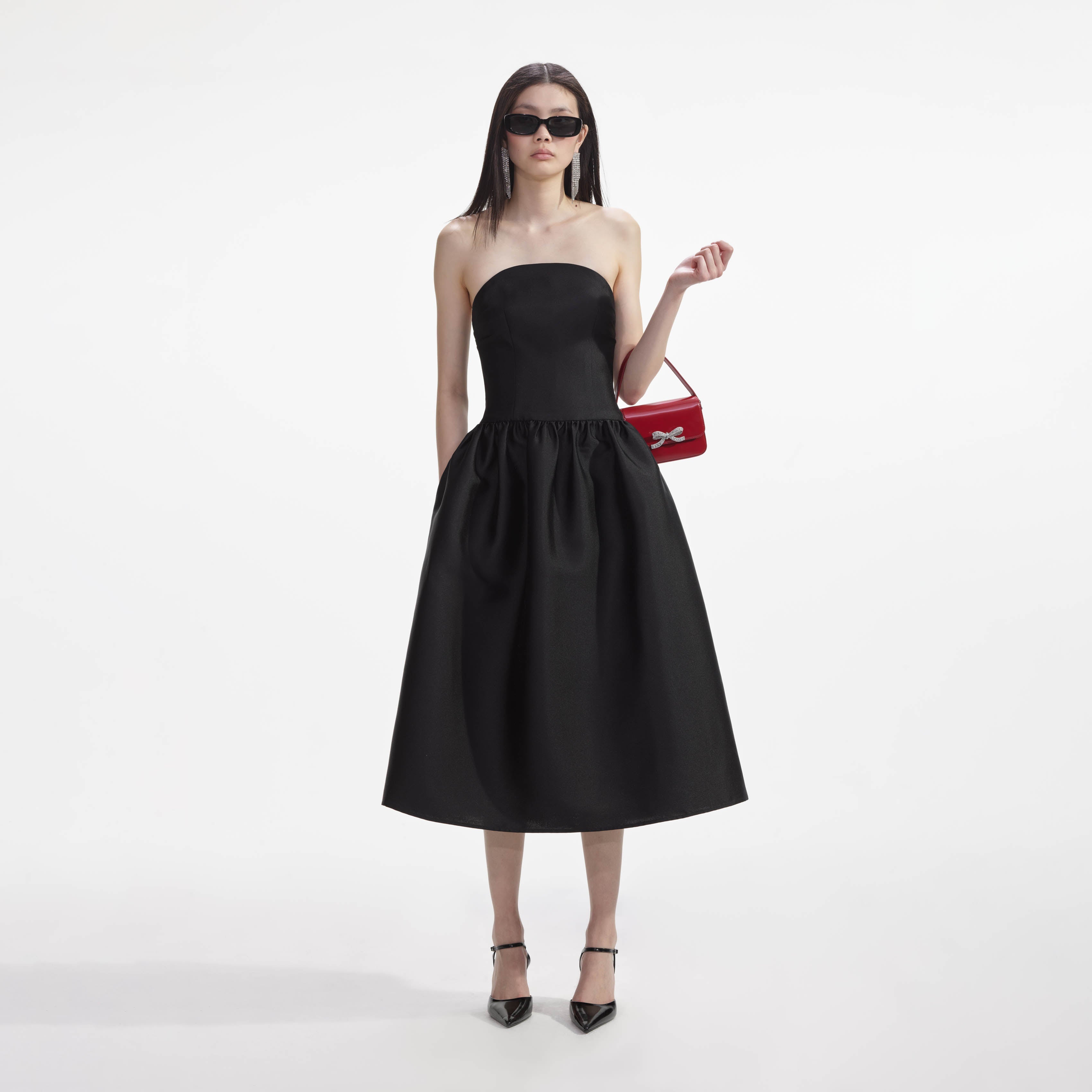 Midi Dress PF24008MB | SELF PORTRAIT | FETCHING