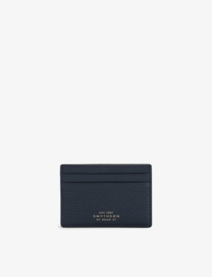 Smythson 플랫 가죽 카드 홀더