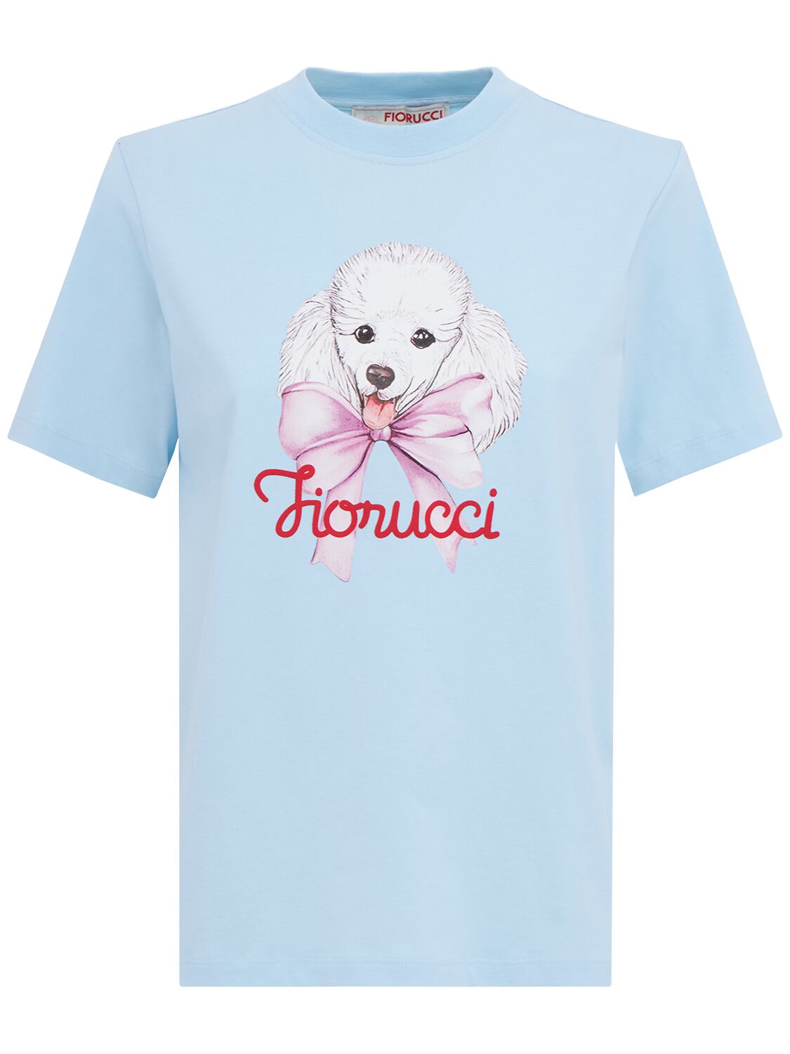 FIORUCCI 푸들 로고 프린트 레귤러 티셔츠