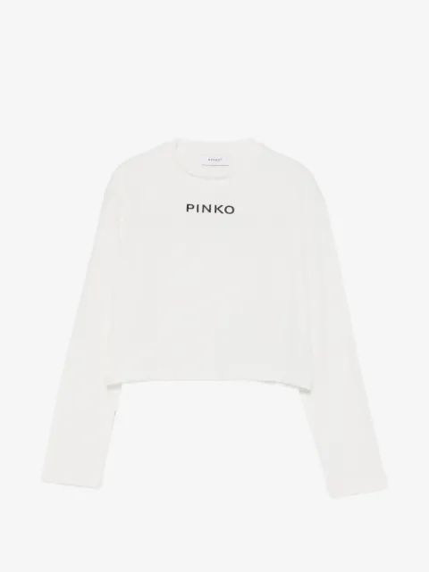 Pinko Kids 로고 자수 티셔츠