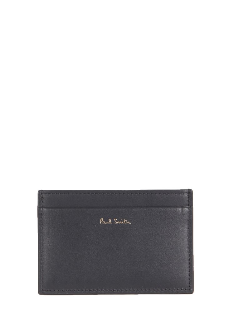 Paul Smith 로고 엠보스드 스트라이프 카드홀더