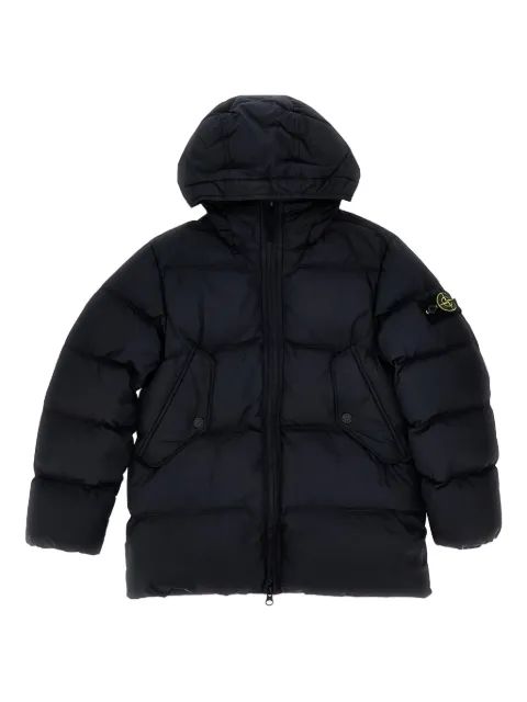 Stone Island Junior 후드 패딩 자켓