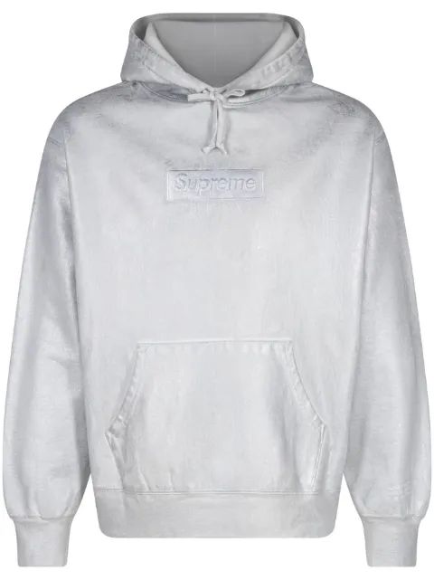Supreme 엑스 MM6 메종 마르지엘라 포일 박스 로고 후드티