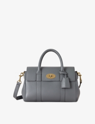 MULBERRY 베이스워터 사첼 스몰 가죽 탑 핸들 백