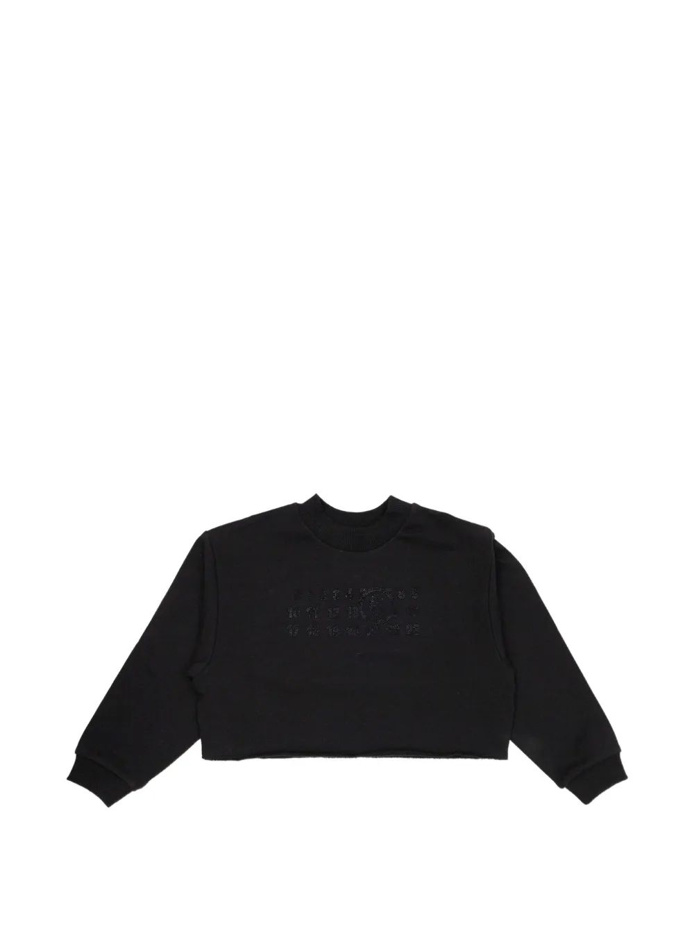MM6 Maison Margiela Kids 임벨리시드 크롭 맨투맨