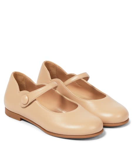 Christian Louboutin Kids 멜로디 가죽 발레 플랫