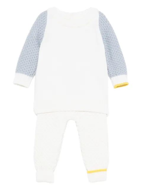 Gensami kids 텍스처 패널 니트 베이비그로우 세트