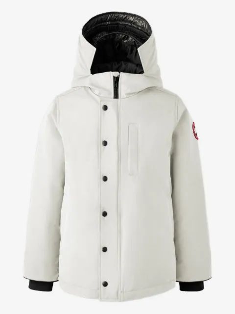 Canada Goose Kids 후드 로고 패치 자켓