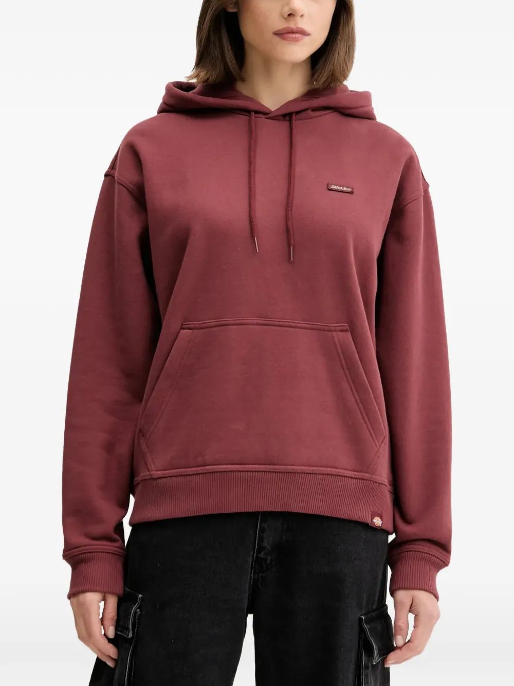 DICKIES 로고 패치 후드티