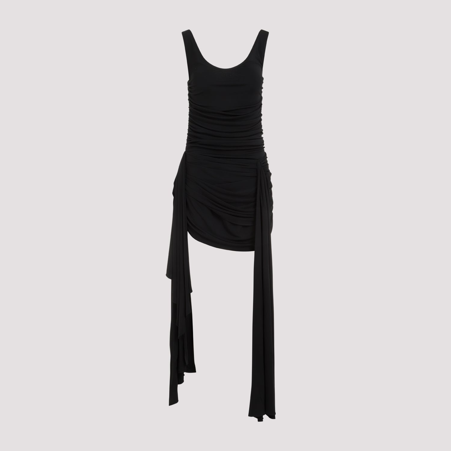 MUGLER 뮤글러 드레이프 미니 드레스