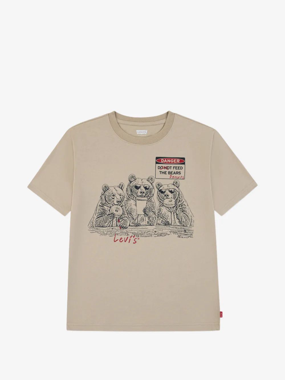 Levi's Kids 피드 더 베어스 티셔츠