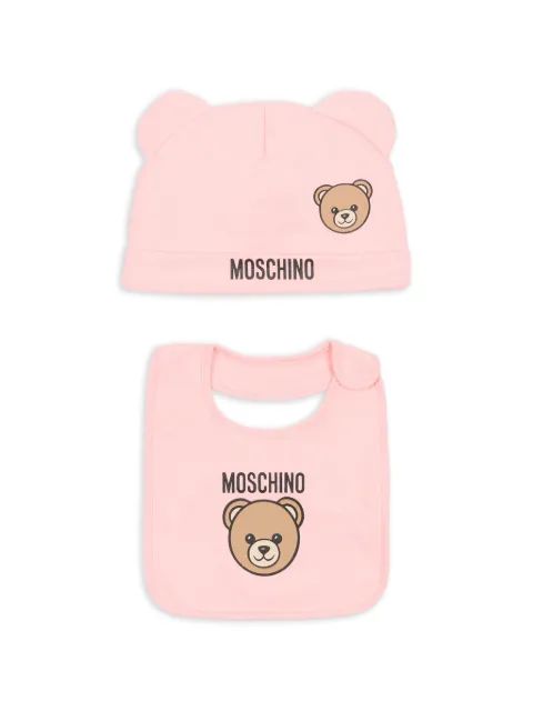 Moschino Kids 로고 디테일 모자 세트