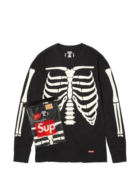 Supreme 해골 프린트 티셔츠