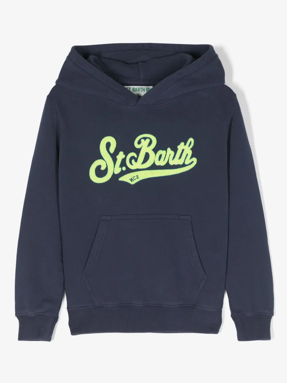 Mc2 Saint Barth kids 로고 패치 코튼 후드티