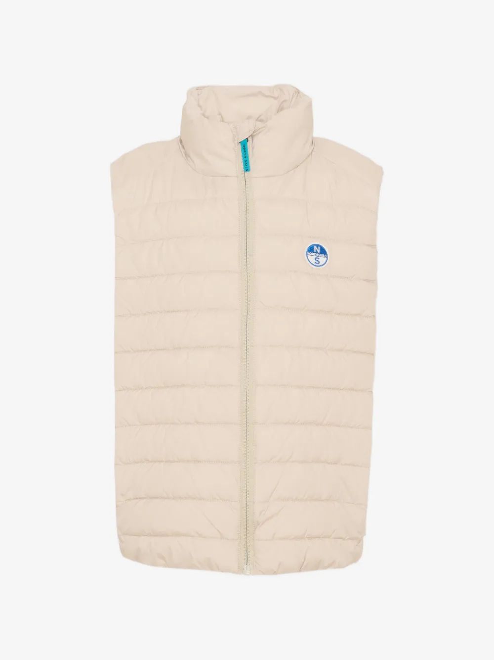 North Sails Kids 퀼팅 로고 패치 조끼