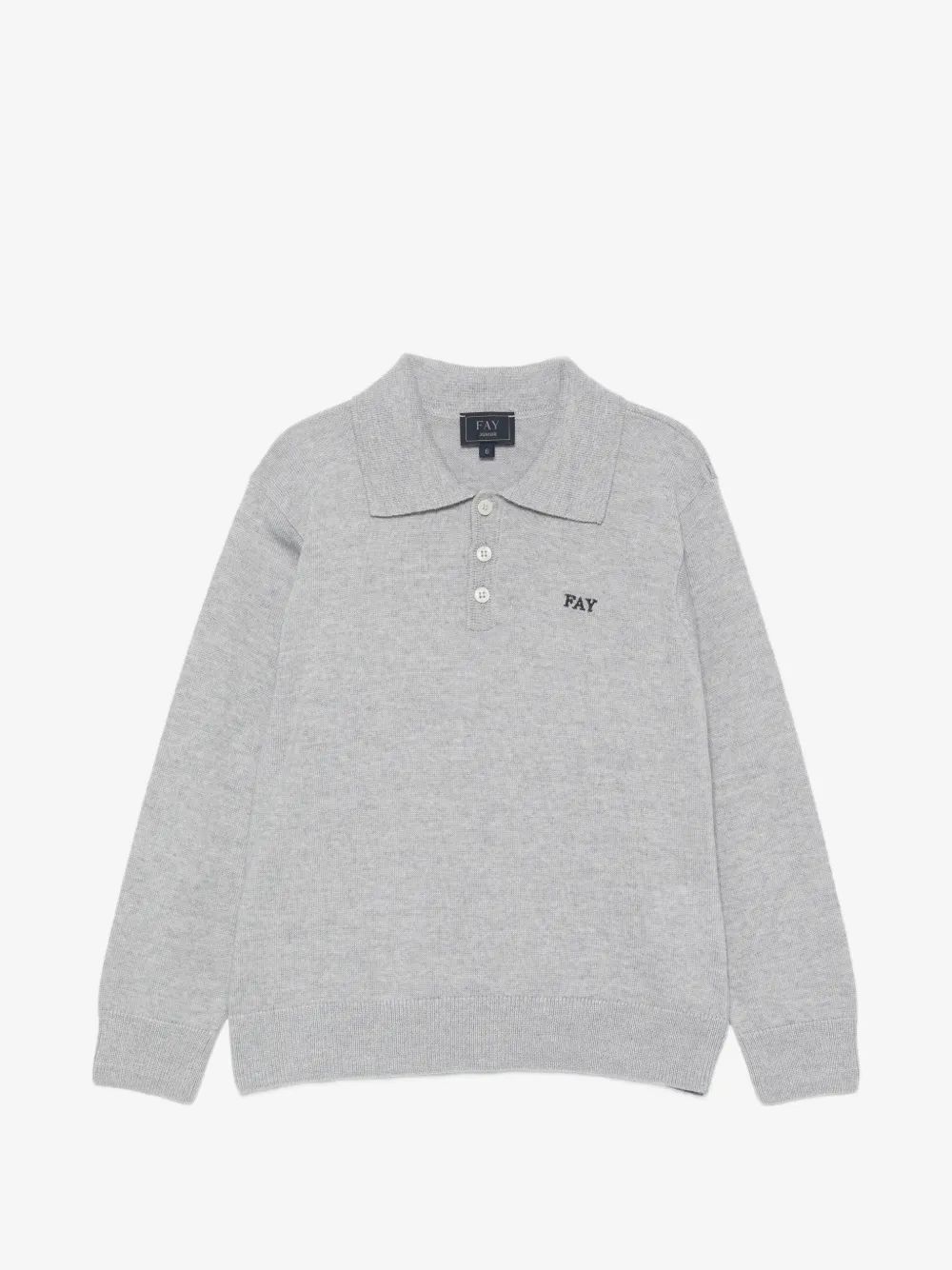 Fay Kids 로고 자수 폴로 셔츠