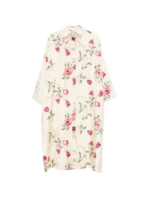 ANTONIO MARRAS 플로럴 프린트 셔츠 원피스